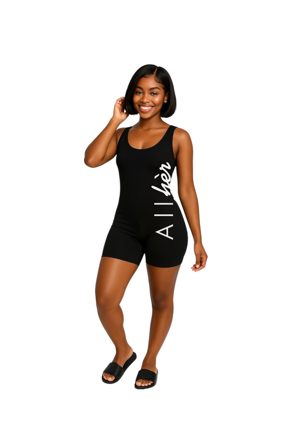 All Hèr Black Romper