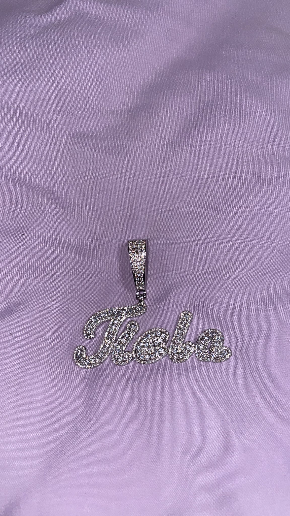 Custom Cursive Name Pendent