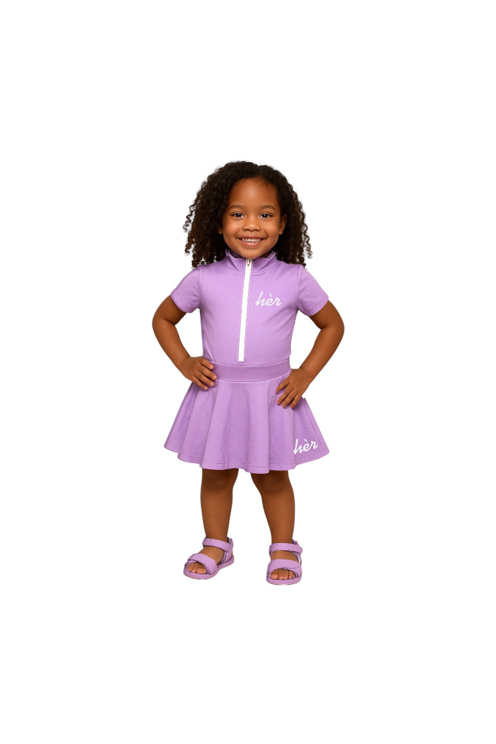 Lavender kids matching set – Ava Set from Mini hèr by All hèr - toddler 