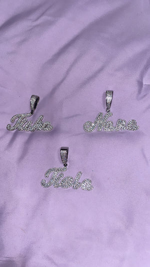 Custom Cursive Name Pendent