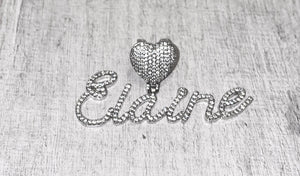 Custom Heart Name Pendent