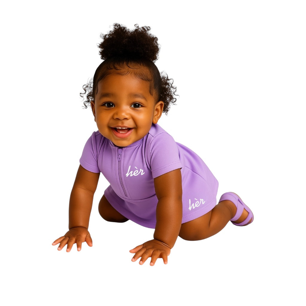 Lavender kids matching set – Ava Set from Mini hèr by All hèr - baby