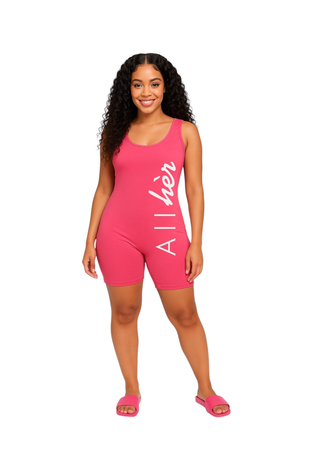 All Hèr Dark Pink Romper