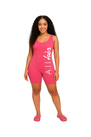 All Hèr Dark Pink Romper