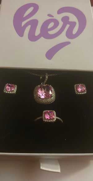 hèr princess diamond cut set