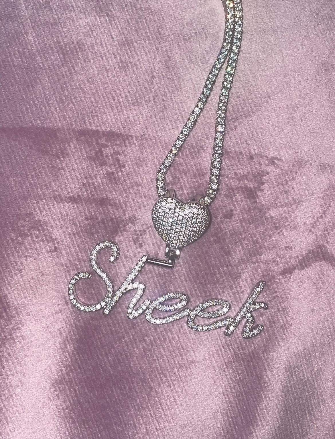 Custom Heart Name Pendent